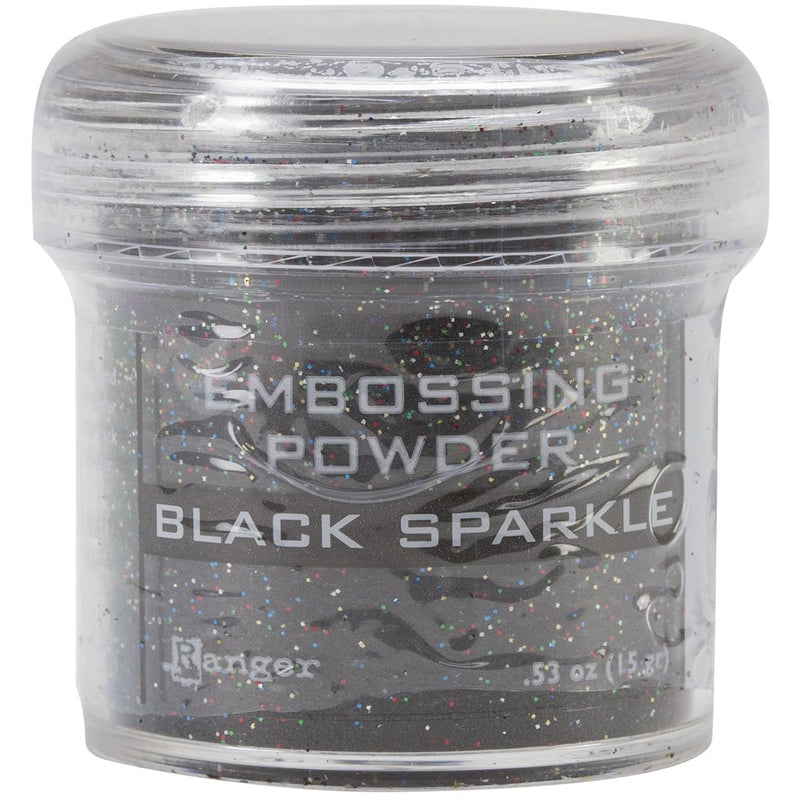 359851 Embossing Powder, Black Sparkle