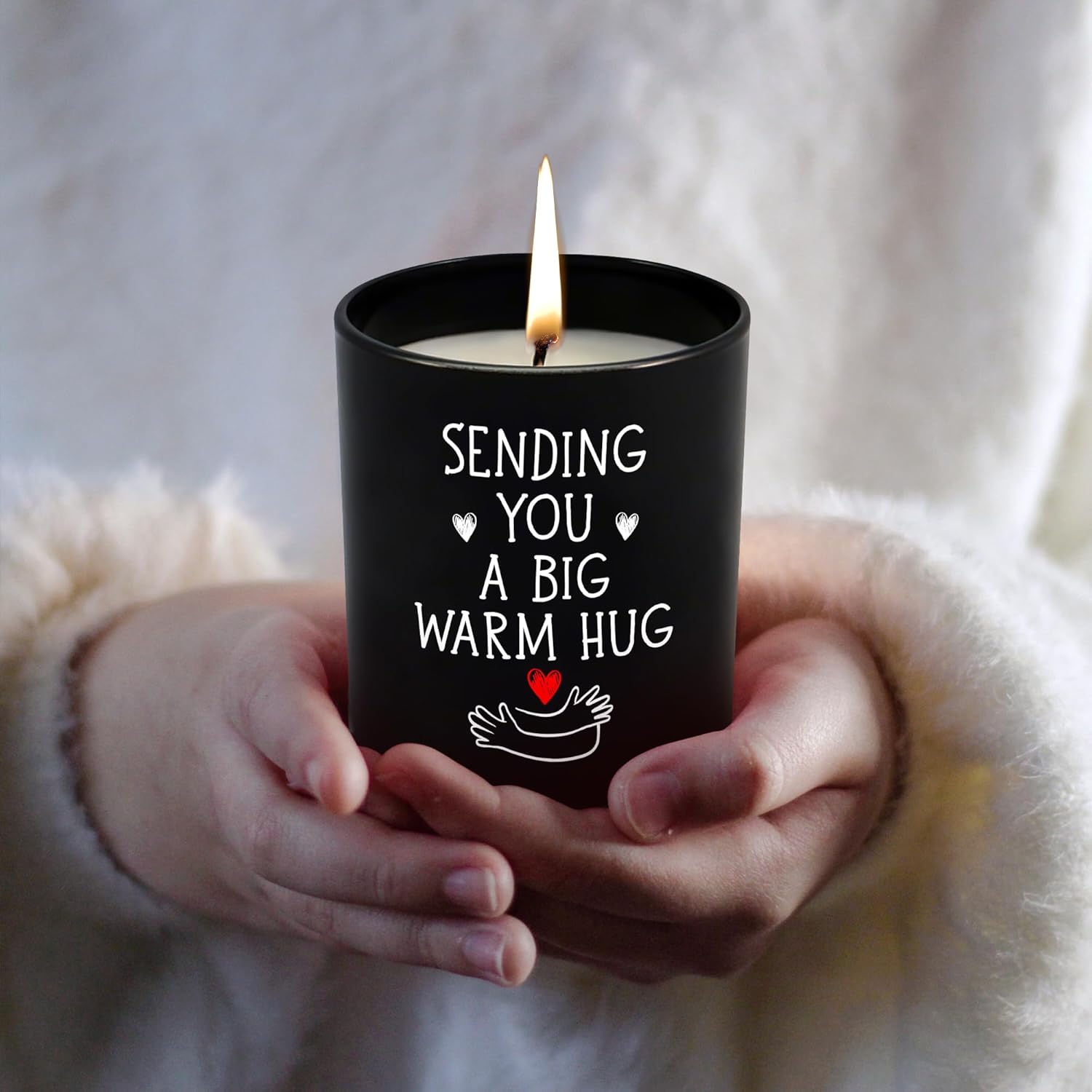 Get Well Gifts For Women Men - Long Lasting Vanilla Lavender Scented Candle 10 Oz - Birthday Inspirational Get Well Soon Thinking Of You Sympathy Encouragement Gifts For Women Friends