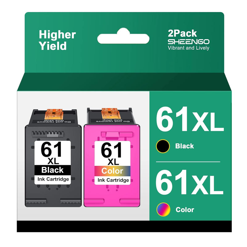 61XL Ink, Combo Pack (Black & Tri-Color) for Envy 4500/5530, DeskJet 1000