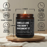 Unique Candle Gifts For Coworkers, Smells Like You Didn'T Document It Candle, Office Candles Gift For Her Him, Christmas Birthday Work Candles Gift For Hr Boss Employee Manager Social Worker Nurse-29