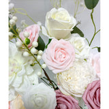 Silk Flowers, Artificial Flower Bouquet, Artificial Flowers Combo Box, Flowers With Stems For Diy Floral Arrangements Bouquets Wedding Party Home Baby Shower Decor (Delicate Blush)