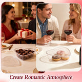 36 Pcs 17 Oz Valentine'S Day Heart Shaped Container Plastic Seasoning Containers Box Food Storage Containers With Clear Lids Reusable Dessert Box For Valentine Kitchen Restaurant Fruit Vegetable