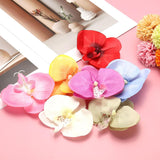 uxcell 10 Pcs Artificial Orchid Flower Heads, Fake Butterfly Orchid Heads Bulk Artificial Flowers for DIY Wedding Bouquets Centerpieces Party Home Decorations, Green