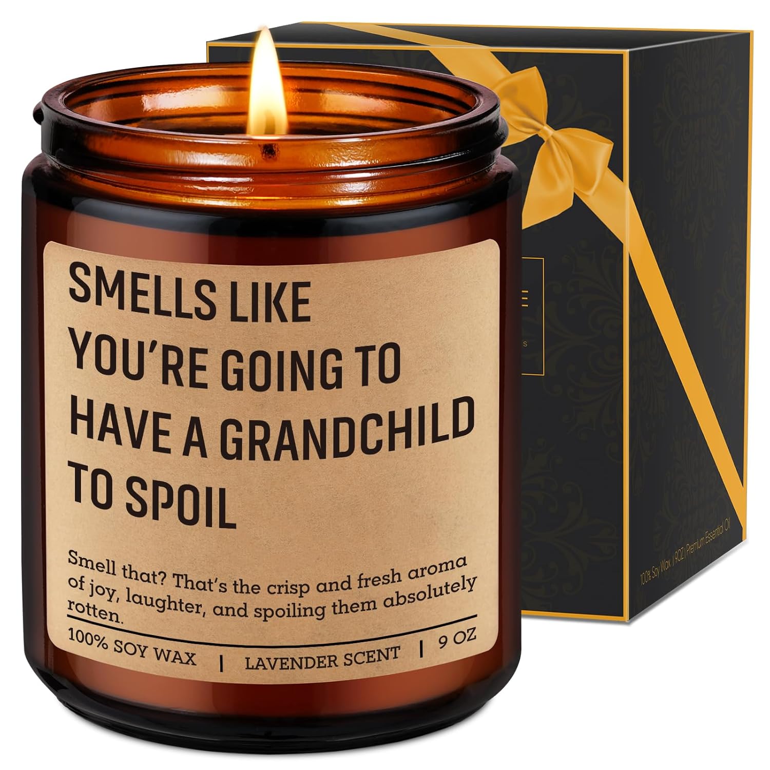 Candle, Pregnancy Announcement Gifts For Grandparents, New Baby Announcement Ideas, Funny Pregnancy Reveal Ideas For Parents, Promoted To Grandparents, First Time Grandma & Grandpa Gifts