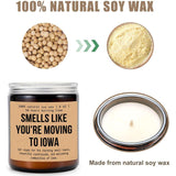 Smells Like You'Re Moving To Iowa - Country Inspired Candle With Fresh Relaxing Vibes - Captures The Charm Of Small Towns And Welcoming Communities - Unique Home Atmosphere Decoration Candle