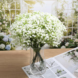 150Pcs Babys Breath Artificial Flowers, Bulk Faux Baby Breath Flower Babys Breaths White Gypsophila Real Touch Wedding Flower Bouquet For Wedding Party Bouquet Garden Home Decor-11.81Inches
