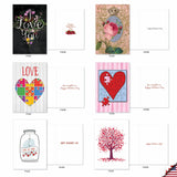 20 Assorted Box Set Valentine'S Day Greeting Cards W/5 X 7 Inch Envelopes (20 Designs, 1 Each) Lots Of Love Ac10356Vdg-B1X20