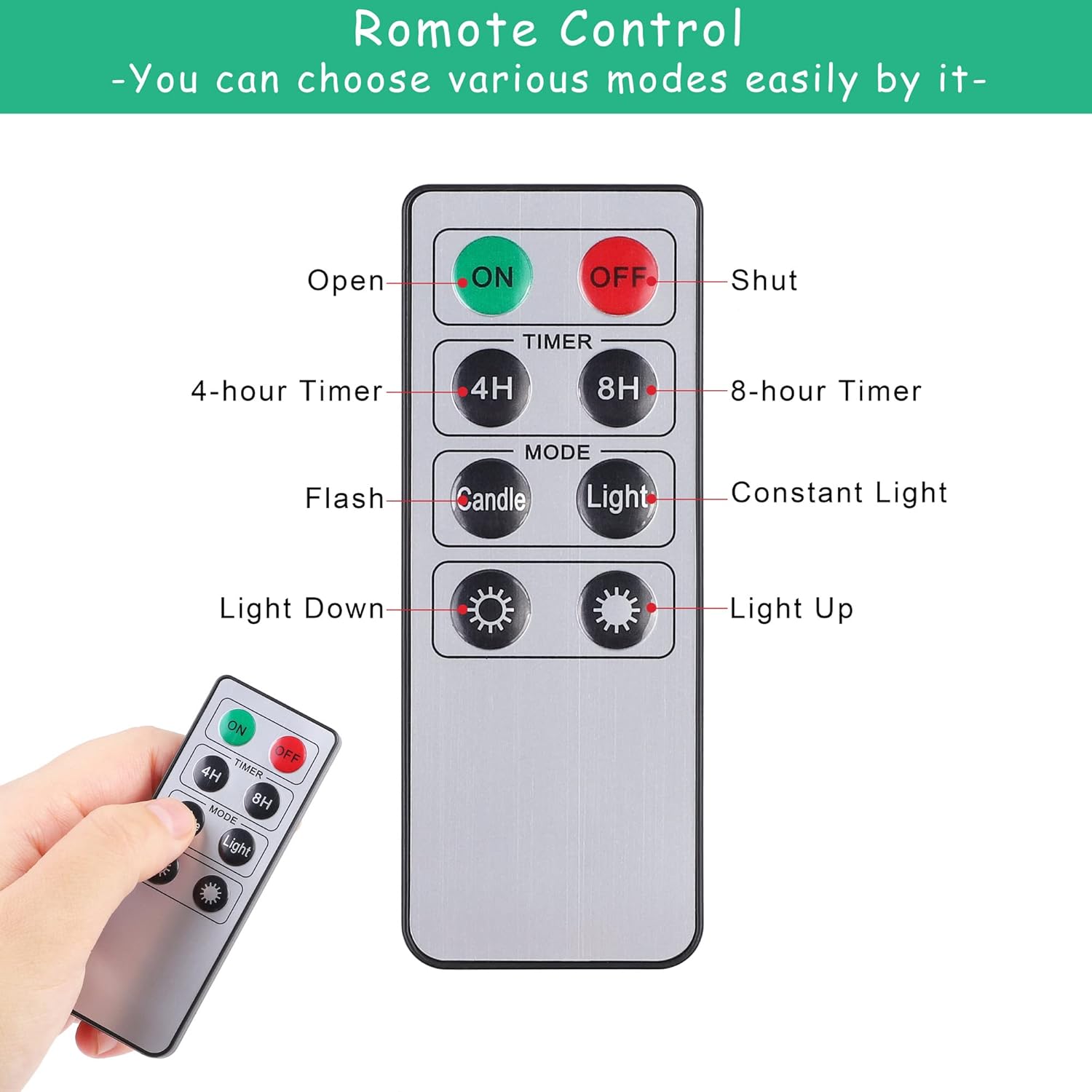 4 Pack Flameless Advent Candle Christmas Led Taper Flame Candles 10.6 Inch Remote Controlled Taper Candlesticks Flickering Window Candles For Christmas Wreath Advent Holiday Decor, Purple Pink