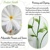 Giant Daisy Flowers Artificial, Large Paper Flower For Decoration, 6.1Ft Big Daisies Flowers Decor, No Fading For Birthday Party Garden Office Home Wedding Graduation Shop Window Display 3Pcs(White)