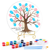 Gender Reveal Fingerprint Tree Boy Or Girl Party Games Baby Shower Guest Book Keepsake Gender Reveal Decoration For He Or She Party Ms To Mr Bride Bridal Wedding Decor Supplies (Baby Shower)