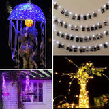 8 Colors Led Fairy String Lights Battery Operated 16 Pack 20 Led 6.6 Ft Silver Copper Wire Firefly Starry Moon Lights Wa
