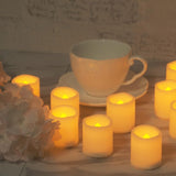 CANDLE CHOICE Battery Operated Flameless Votive Candles with Timer, Small Timing LED Candle Lights with Automatic Built-in Daily Cycle Timer, 6-Hour on 18-Hour Off, Pack of 24, Batteries Included