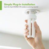 26W CFL Plug-In Bulbs GX24Q-3 4-Pin Base 2700K Warm White Triple Tube Replacement 4 Pack
