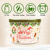 Christmas Candles - Christmas Gifts For Women, Natural Soy Wax Vanilla Cream Scented Candles(12.7Oz)