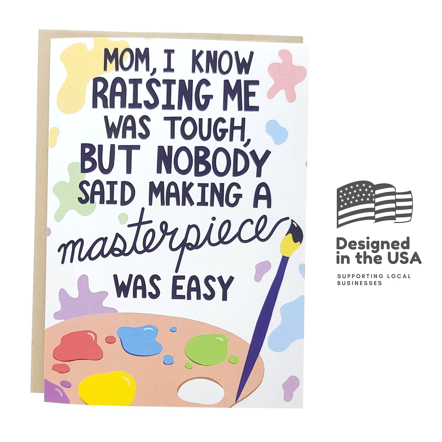 Funny Mother'S Day Card | Birthday Card For Mom | Raising A Masterpiece Card