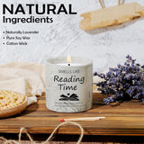 Book Lovers Gifts - Bookish Bookworm Gift For Women, Christmas Birthday Gifts For Librarian Readers Author, 6 Oz Book Lovers Candle Gift