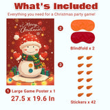 Christmas Game - Pin On The Snowman, Christmas Party Games Decorations Supplies Activities