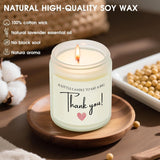 Thank You Gifts For Women, Men, Hostess, Teacher, Nurse, Couple, Appreciation Gifts For Nurse Teacher Coworker Employee Boss - A Little Candle To Say A Big Thank You, Lavender Scented Candle