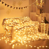 Star String Light For Christmas 20Ft Battery Operated Waterproof For Outdoor Party Wedding Xmastree Decor