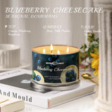 4Ever Scented Candles | 4-Wick 18Oz Soy Wax Candle | Up To 50Hrs Clean Burn | Aromatherapy Candles For Home Scented | Gifts For Women & Mom, Blueberry Cheesecake