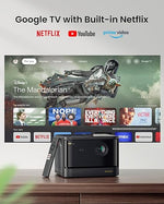 DBOX02 4K Laser Projector, 2450 ISO, Netflix, WiFi, Bluetooth, HDR10+, 200"