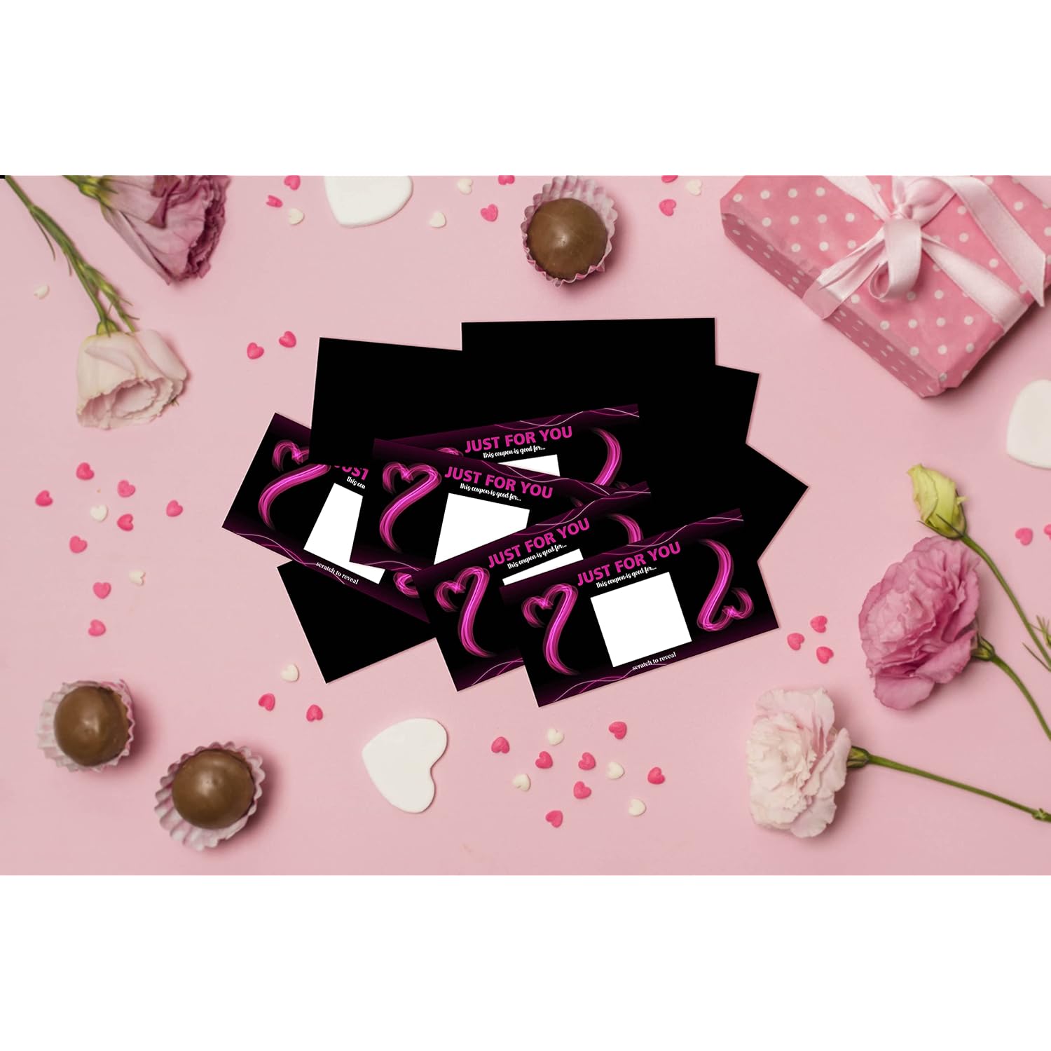 Scratch Valentines Day Card, Love Coupons, Love Note Scratch Off Cards, 20 Pieces Valentine'S Day Anniversary Greeting Card, Diy Valentines, Romantic Gifts For Husband, Wife, Lovers, Kids(A03)