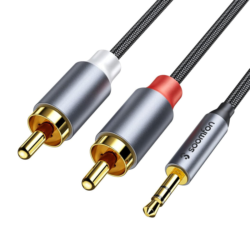 Rca To 3.5Mm Aux Cable 6.6Ft 3.5Mm Male To 2Rca Male Stereo Audio Headphone Ja