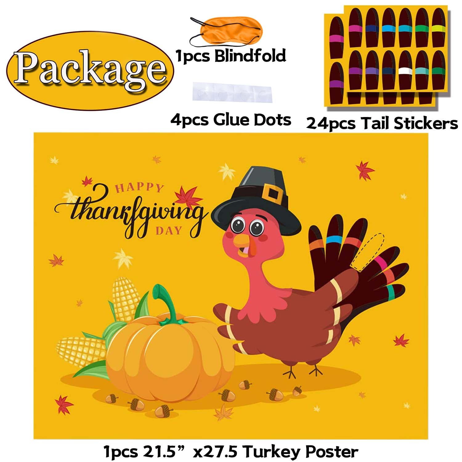 Thanksgiving Party Games: Kids' Games, Pin The Tail On The Turkey, Party Decor & Activities