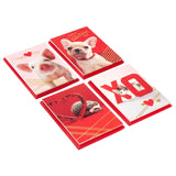 Hallmark Valentines Day Cards for Kids School, Puppy, Kitten, Pig, Hedgehog (24 Classroom Valentines with Envelopes)