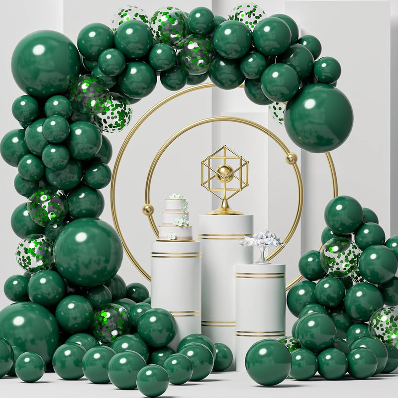 Green Balloons Garland Arch Kit 125Pcs Different Sizes 18 12 10 5 Inch