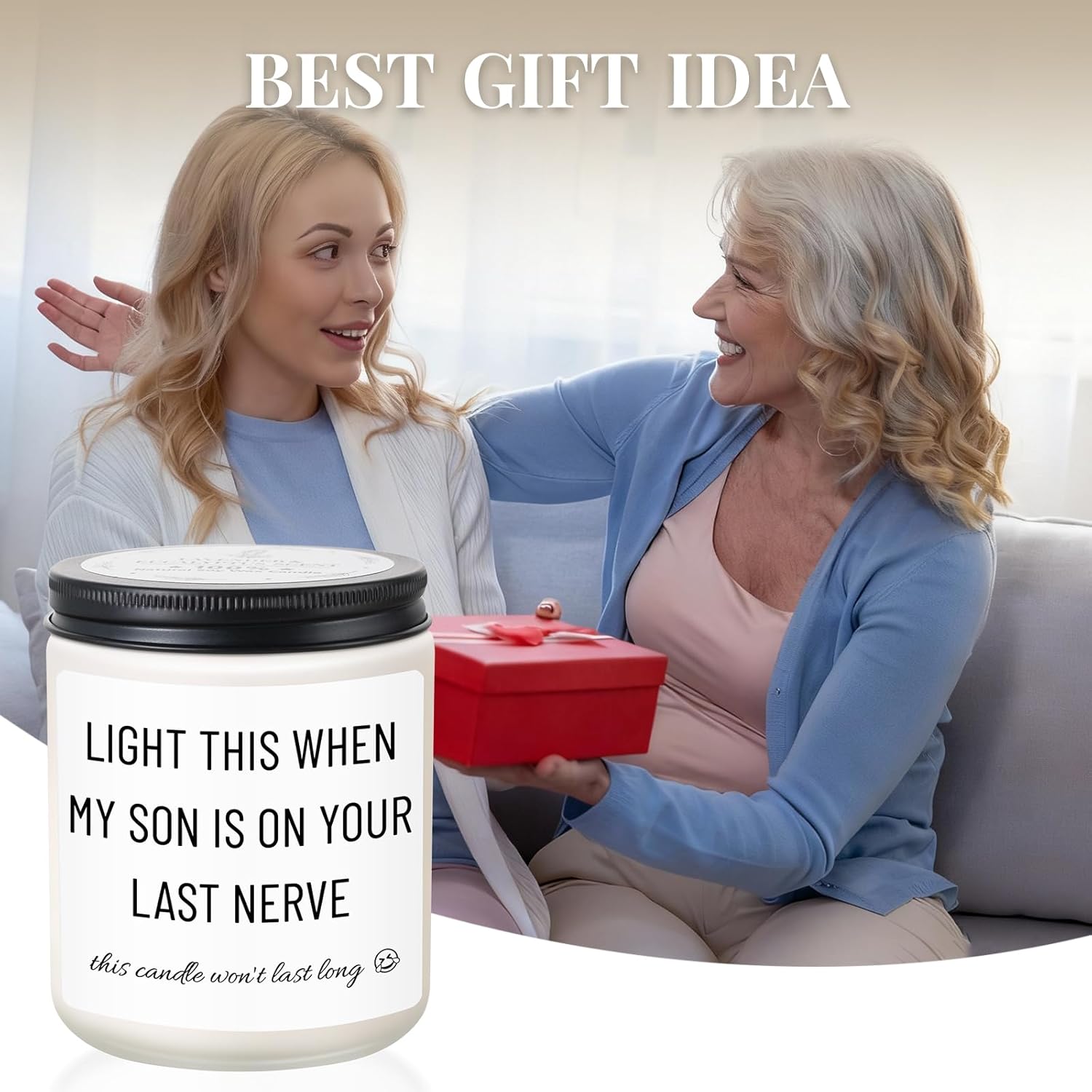 Daughter In Law Gifts, Funny Daughter In Law Birthday Gifts, Mothers Day Christmas Gift For Future Daughter-In-Law From Mother-In-Law, Unique Candle Gift For Son’S Girlfriend