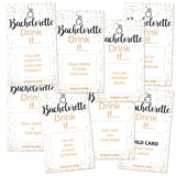 Bachelorette Party Drinking Games - Drink If Games Scratch Off Cards - Perfect For Girls Night Out Activity,Bridal Showers,Bridal Parties,Wedding Showers,Engagement And Birthday - 40 Sheets(White)