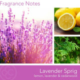 Colonial Candle Lavender Sprig Scented Jar Candle, Deco Collection, 3 Wick, 14.5 oz - Up to 60 Hours Burn, Multicolor