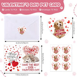 72 Sets Valentines Cards For Kids, Puppy Kitten Cards And Stickers Assortment Hearts Valentines Card With Envelopes For Kids Adults Teacher Classroom School Party Greeting Gifts