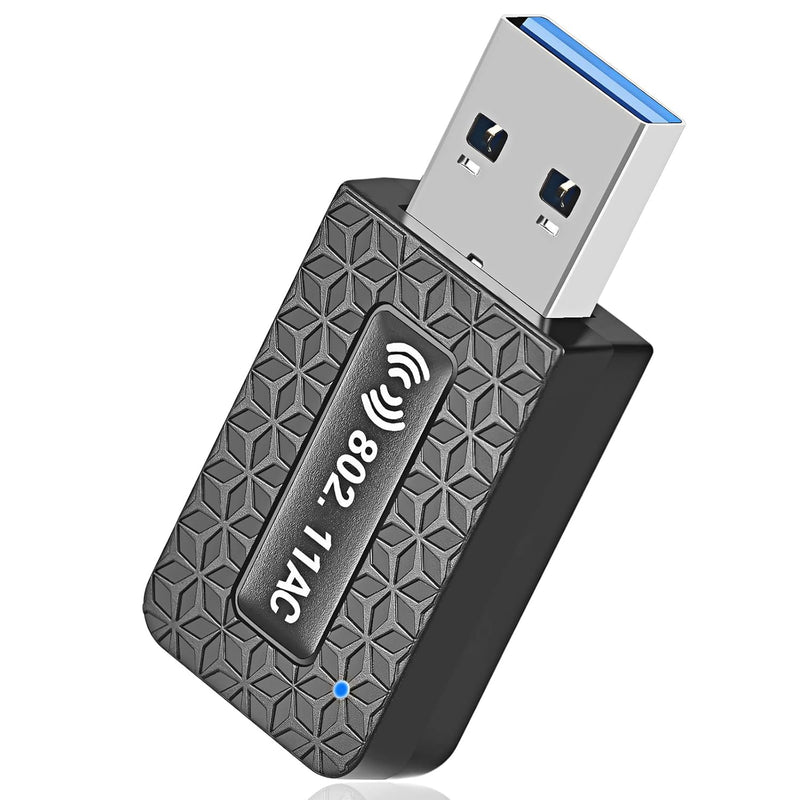 Usb Wifi Adapter Ac1300Mbps, Usb 3.0 Wifi Dongle, 5.8Ghz /2.4Ghz, Wifi Usb 3.0