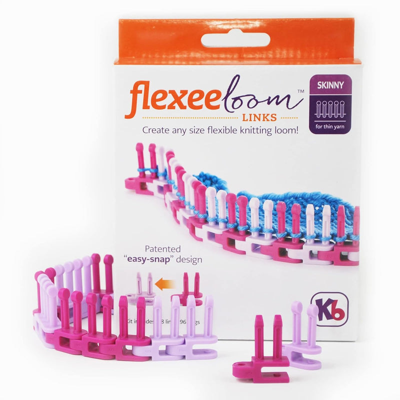 Flexee Loom Links Skinny For Thin Yarn, Small Gauge, 48 Piece