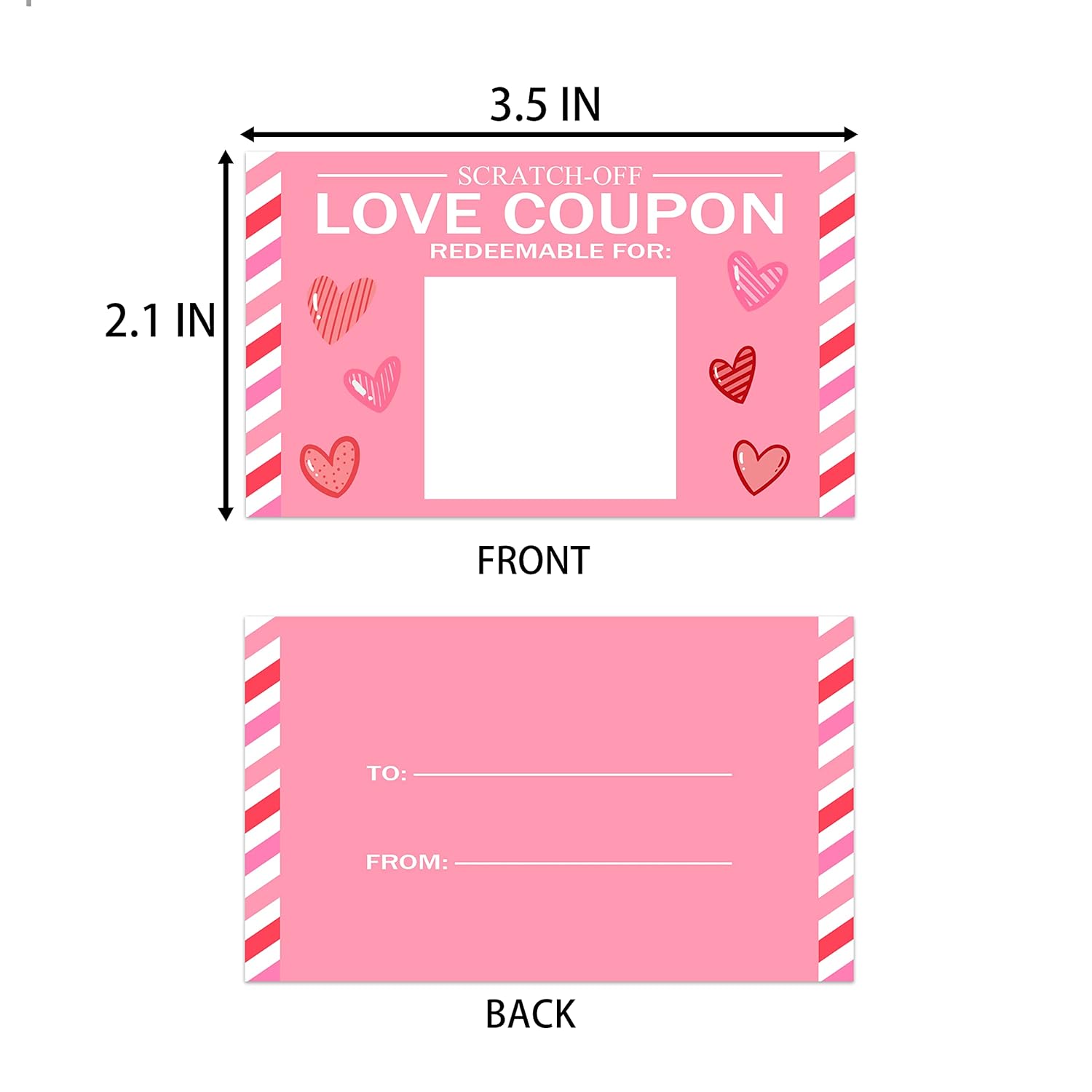 Scratch Valentines Day Card, Love Coupons, Love Note Scratch Off Cards, 20 Pieces Valentine'S Day Anniversary Greeting Card, Diy Valentines, Romantic Gifts For Husband, Wife, Lovers, Kids(A07)