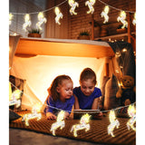20 Led Unicorn String Lights, 10Ft Unicorn Birthday Decorations String Lights For Bedroom Party, Usb&Battery Powered Wat