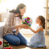 13.2 Inch Paper Flower Pop Up Cards, Flower Bouquet Card 3D Greeting Cards For Mother'S Day, Graduation, Anniversary, Birthday, Congratulations, Get Well, Home Decor, With Envelope And Note Carnation