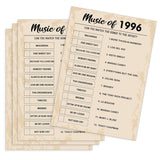 30Th Birthday Party Games, Music Of 1996 Games, Birthday Party Supplies For Adults, Fun 1996S Party Game?Pack Of 30 Cards