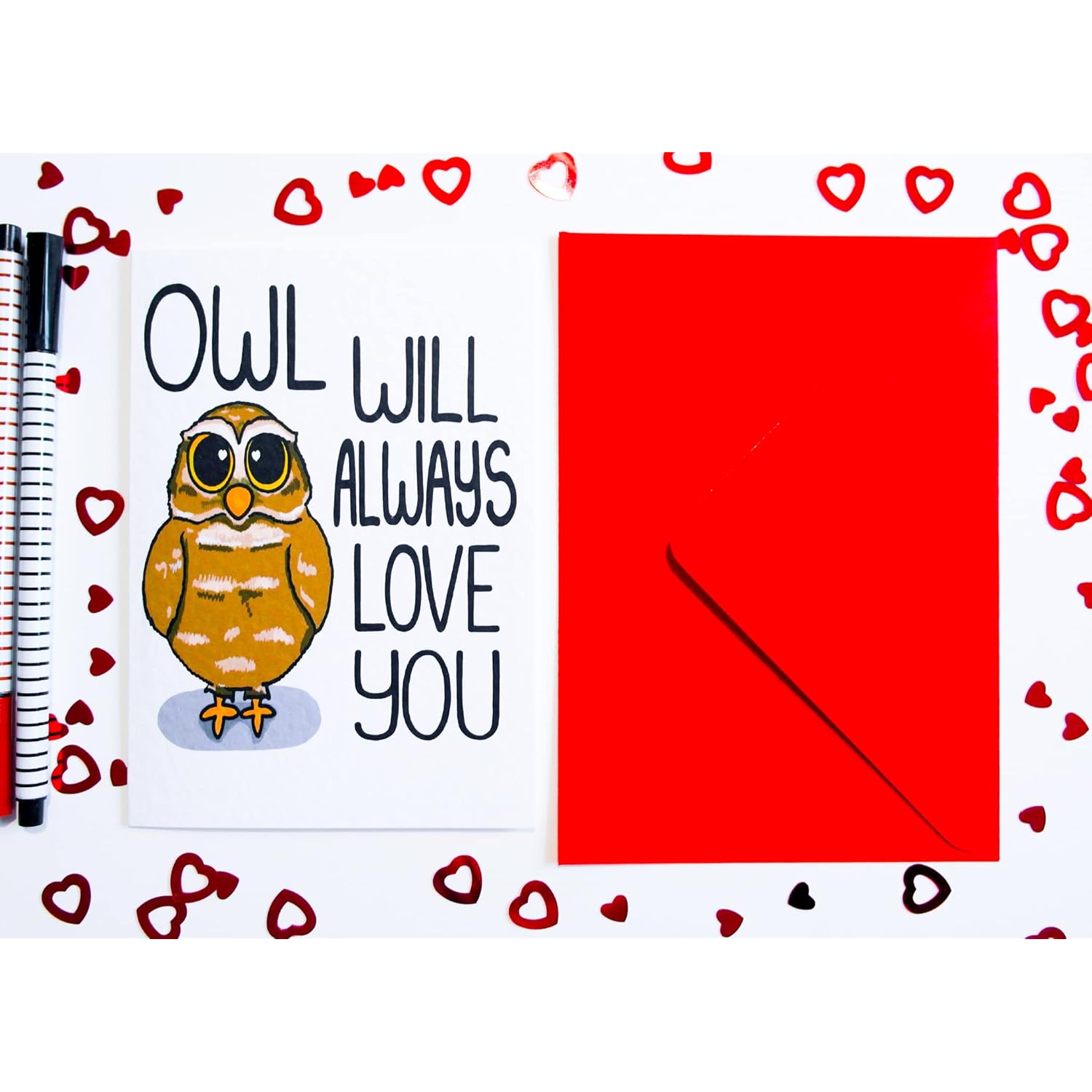 Owl Love Card For Anniversary, Birthday, Valentine'S Day, Cute, Fun Owl Pun Card For Him, Her