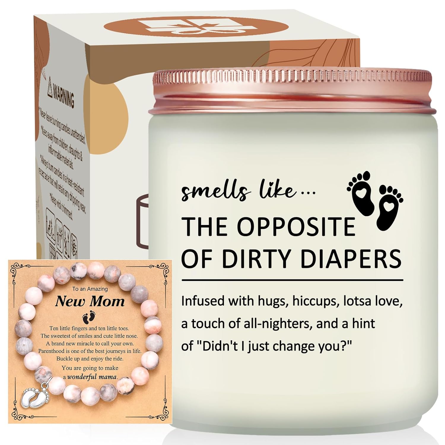 New Mom Gifts - First Time Mam Gift - Mom To Be Gift - Mothers Day Christmas Gifts - Lavender Scented Candle