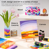 Craft Acrylic Paint, A105 Mustard Yellow, 4Fl Oz (118 Ml) Bottle, Water-Based, Blendable, Matte Acrylic Paint For Art & Diy Outdoor Projects On Glass, Wood, Ceramics, Fabrics, Paper & Canvas