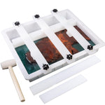 Large Adjustable Epoxy Mold With Divider-23.6X15.7X3 In No-Seal Resin Mold Integrated Clamping System, Perfect For Beginners & Experienced Artists Alike - Ideal For Creative Resin Art Projects