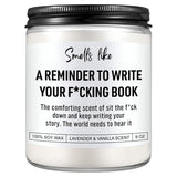 Book Candle, Creative, Cool Gifts For Writers, Authors, Author, Writer Gifts For Women, Men, Writing, Literary Presents For Aspiring Writers, Literature Lovers, Novelists, Journalists, Poets