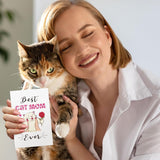 Funny Best Cat Mom Ever Mothers Day Card From Cat Kitty Daughter Son - Funny For Cat Mom Women With Envelope