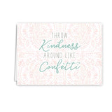 Native Choose Kind Encouragement Cards / 36 Motivational Cards / 6 Floral And Feather Designs / 4 7/8" X 3 1/2" Gratitude Assortment Card Pack