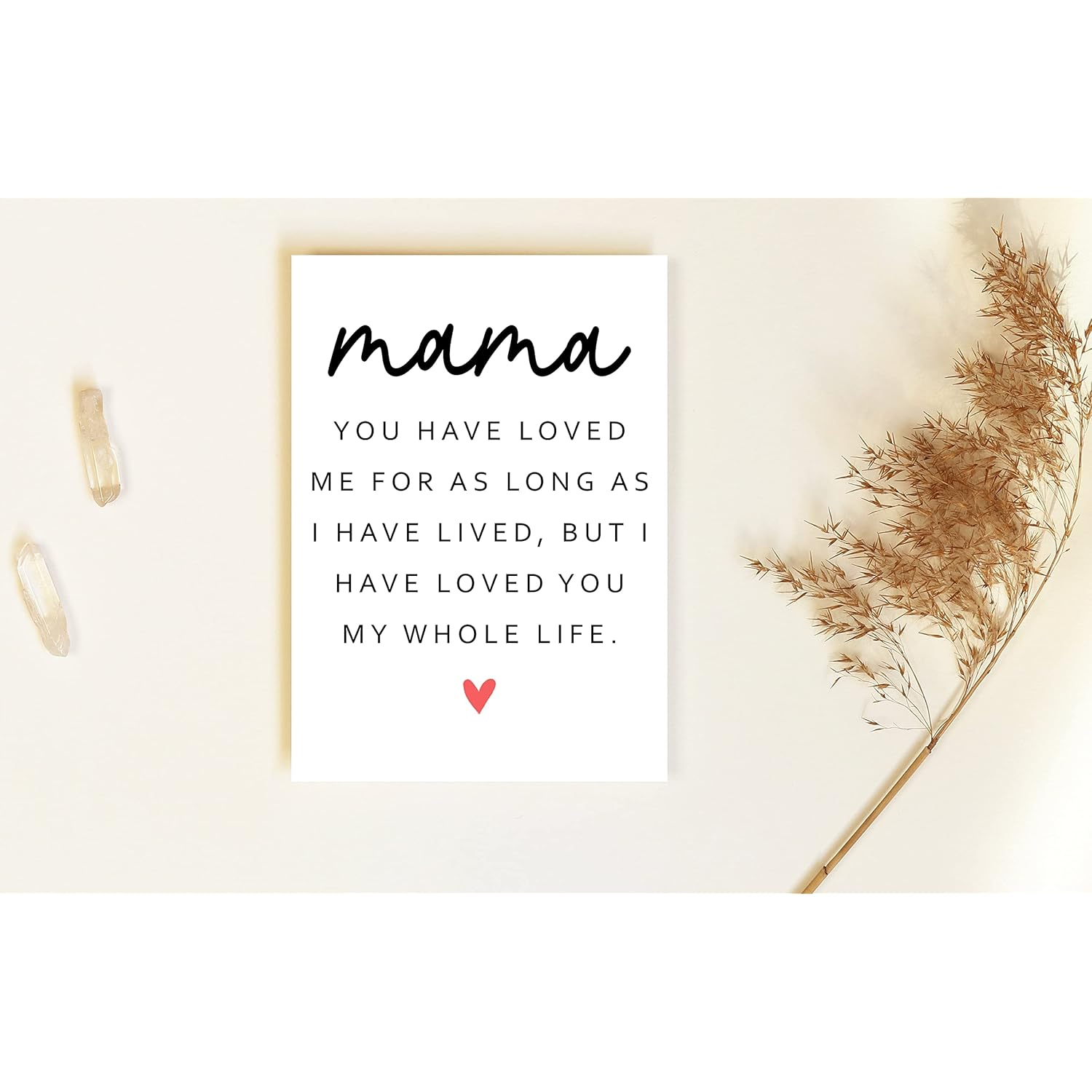 Happy Mothers Day Card For Mama - Poem Mothers Day Card - Card For Mama - Mothers Day Card - Greeting Card - I Love Mama Card - Happy Birthday Mom Card - Anniversary Card - Mama Card