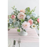 Artificial Flowers Roses Fake Flowers With Stems Blue Pink Artificial Flowers For Diy Bridal Bouquets Faux Flowers Centerpieces For Table Home Decor