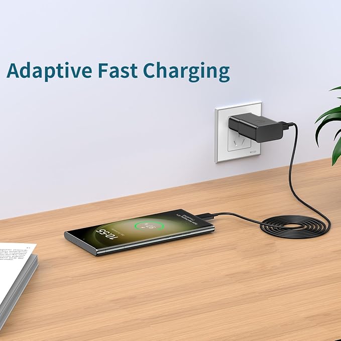 Samsung Fast Charger with 6.6FT USB C Charging Cable for Galaxy S26 S25 S24 S23 S22 S21 Note Series